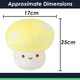 image 6 of Blue Mushroom Mochi Soft Toy Cute Plushie Huggable Cuddly Plush 25cm Blue