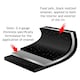 image 9 of SPARES2GO Small Grill Pan, Rack & Detachable Handle for Lamona Oven Cookers (Non-Stick Vitreous Enamelled)
