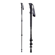 Carbon Pole Lightweight 3 Section Adjustable Hiking Trekking Outdoor Gear | Black | Black | One Size | 1