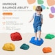 image 4 of AIYAPLAY Balance Stepping Stones, 6 PCS River Stones for Kids Ages 3-8 Years