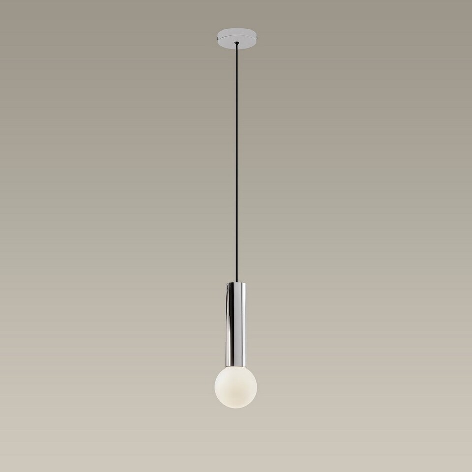 image 1 of Mist Bathroom Ceiling Simple Pendant Light Chrome E14