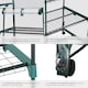 image 4 of Greenhouse - with wheels, 3 shelves, tarpaulin cover, 69 x 49 x 133 cm