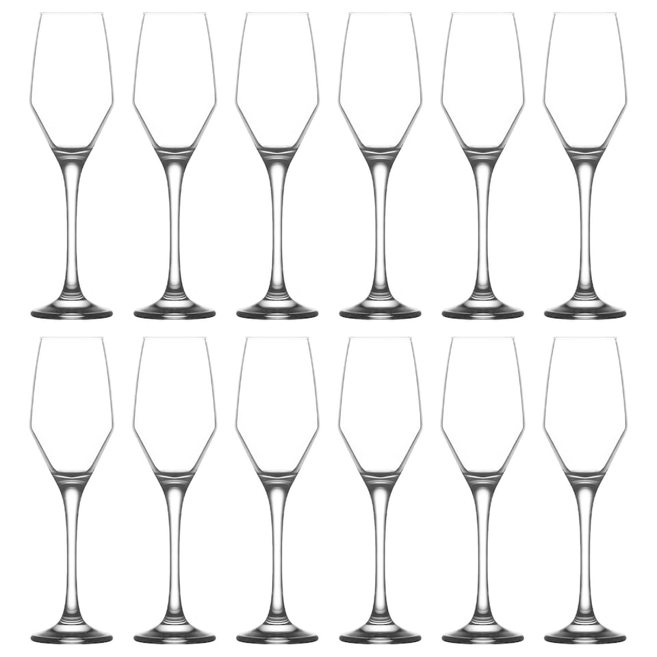 image 1 of LAV Ella Glass Champagne Flutes - 230ml - Pack of 12