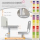 image 5 of ZONEKIZ Kids Desk and Chair Set, Height Adjustable Study Table for 6-12 Years 