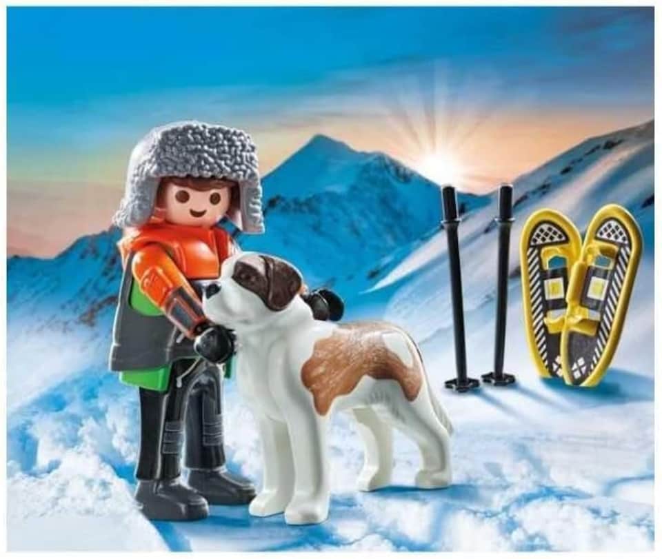 image 1 of Hiker with Saint Bernard