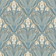 image 1 of Muriva Elegance Bellflowers Wallpaper - Ochre/Green - 10m x 53cm Yellow