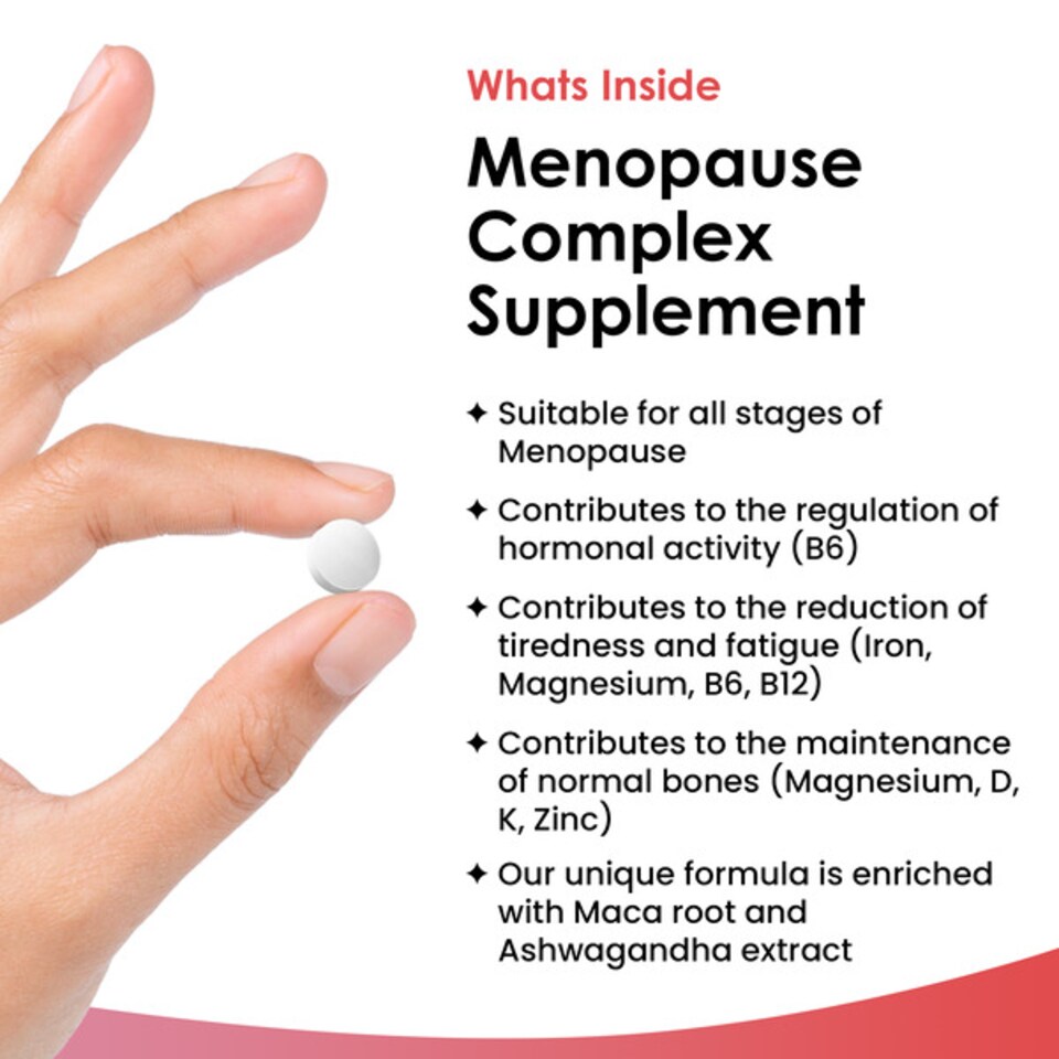 image 1 of Menopause Supplements + Turmeric & Ashwagandha