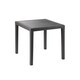 image 1 of Square Garden Plastic Patio Dining Table | Black | 1