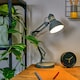 image 1 of ValueLights Retro Designer Style Adjustable Grey Metal Bedside Desk Table Lamp