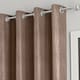 image 3 of Enhanced Living Goodwood Bronze Thermal, Energy Saving, Dimout Eyelet Curtains with Wave Pattern (PAIR) - 46 x 54 inch (117x137cm)