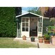 image 2 of Lumley Shiplap Summerhouse Garden Sun Room Approx 7 x 5 Feet Brown
