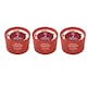 image 1 of Pack of 3 Pan Aroma Apple & Cinnamon Coloured Jar Candle 85g