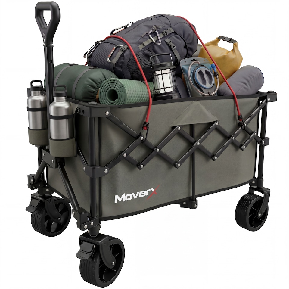 image 1 of MoverX Premium Folding Camping Trolley / Festival Wagon 120L / 100kg