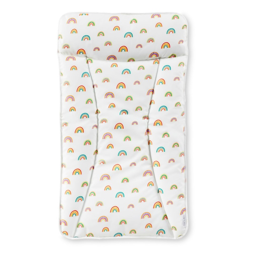 image 1 of Padded Wipe-Clean Baby Changing Mat – Soft, Gentle on Baby’s Skin, Perfectly Fits All Ickle Bubba Changing Units, Essential Nursery Accessory (Rainbow Dreams)