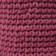 image 3 of Homescapes Plum Cotton Knitted Round Storage Basket - 37 x 21cm Purple | M