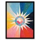 image 1 of Star Tarot Hilma Af Klimt Style Home Decor Black Framed Wall Art Print A4