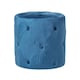 image 1 of Homescapes Windsor Velvet Footstool, Navy