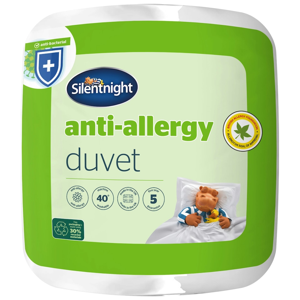 image 1 of Silentnight Anti-Allergy Duvet, 7.5 Tog, Spring Lightweight, King