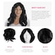image 2 of 70s Flick Wig – Black Retro Fancy Dress Hairpiece for Disco & Vintage Costumes Black | One Size
