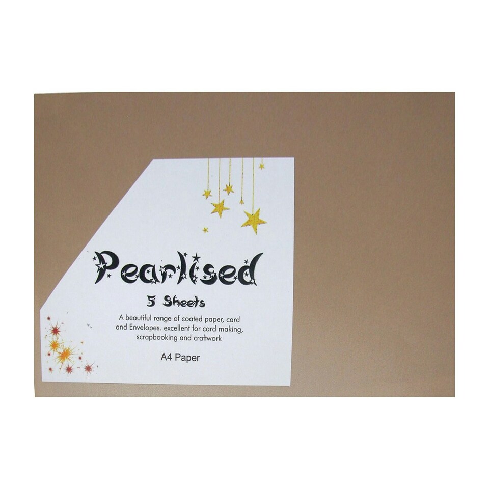 PEARLISED A4 PAPER BISQUE PK5 - West - CE1254P5