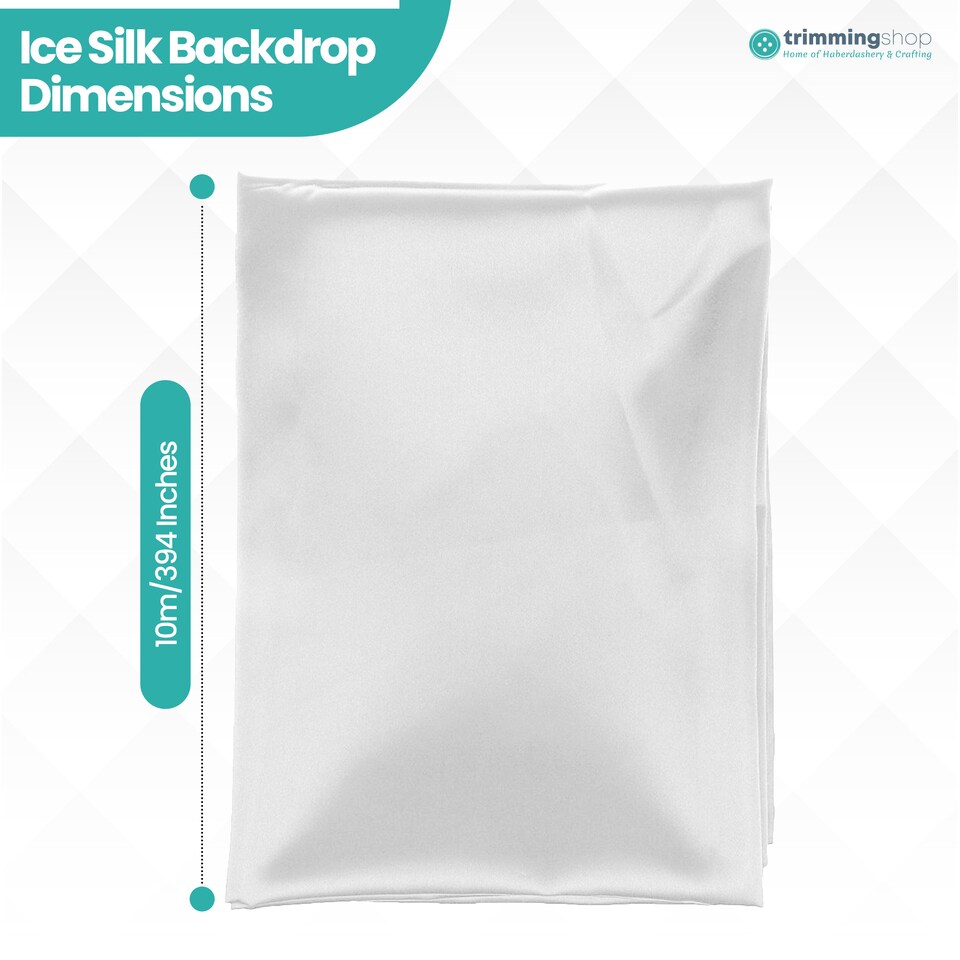 image 1 of 10m Ice Silk Fabric, Satin Material Silk Overlay, Backdrop Fabric