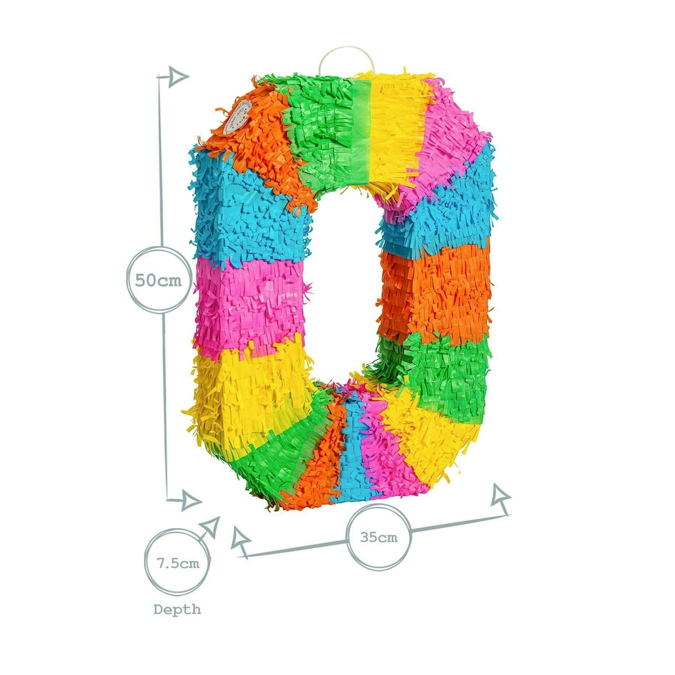 image 1 of Fax Potato 10th Birthday Pinata Set with Stick & Blindfold - Blue Stick