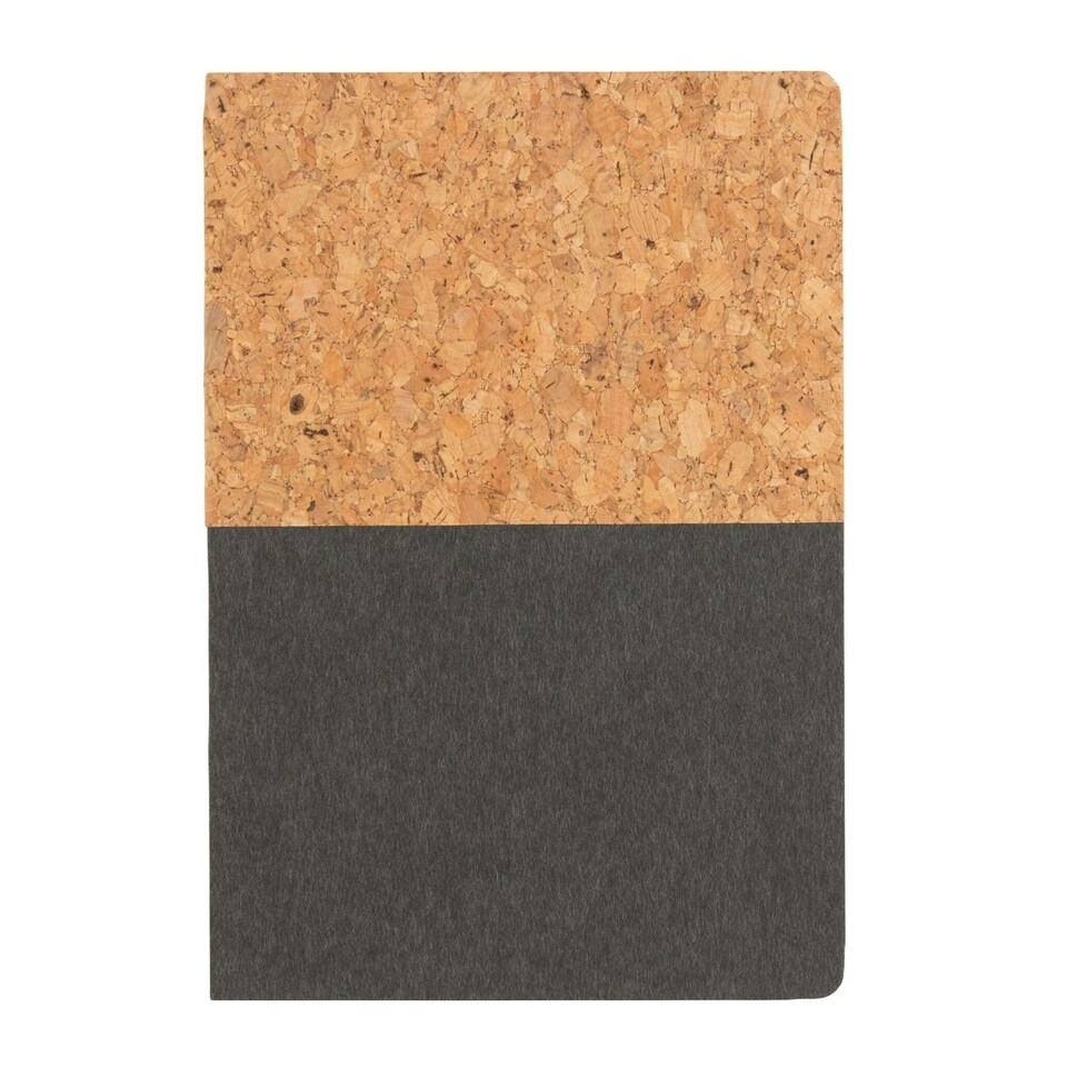 image 1 of XD Collection Cork & Kraft A5 Notebook - Black/Brown - One Size