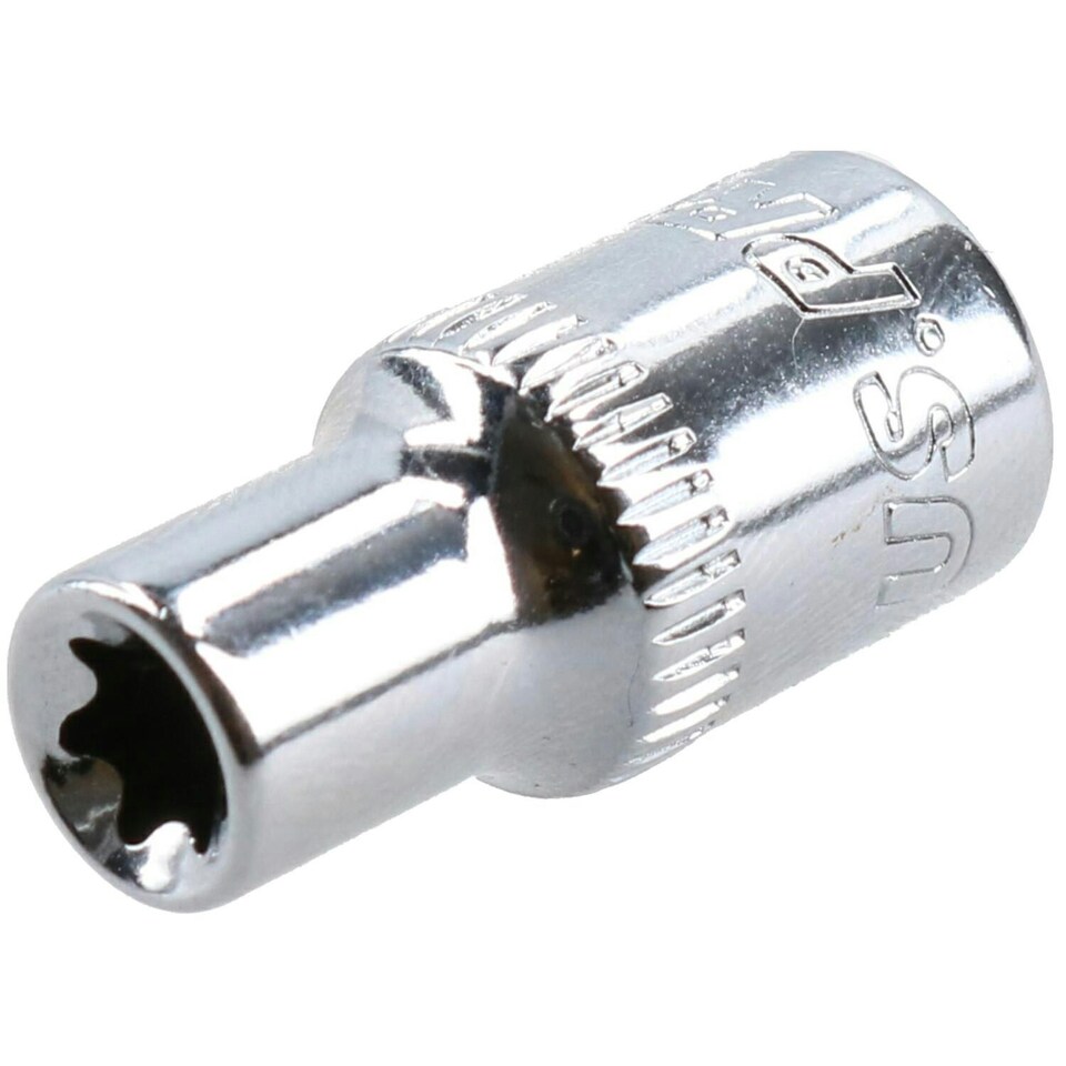 image 1 of E6 Female Torx Socket Star Bit 1/4" Drive Standard External Chrome Vanadium