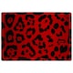 image 1 of Red Leopard Print Rug | Multi