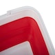 image 5 of Interiors By Premier Collapsible Red Laundry Basket With Handles,Space Efficient Organizer,Functional Thermoplastic Rubber Basket Red