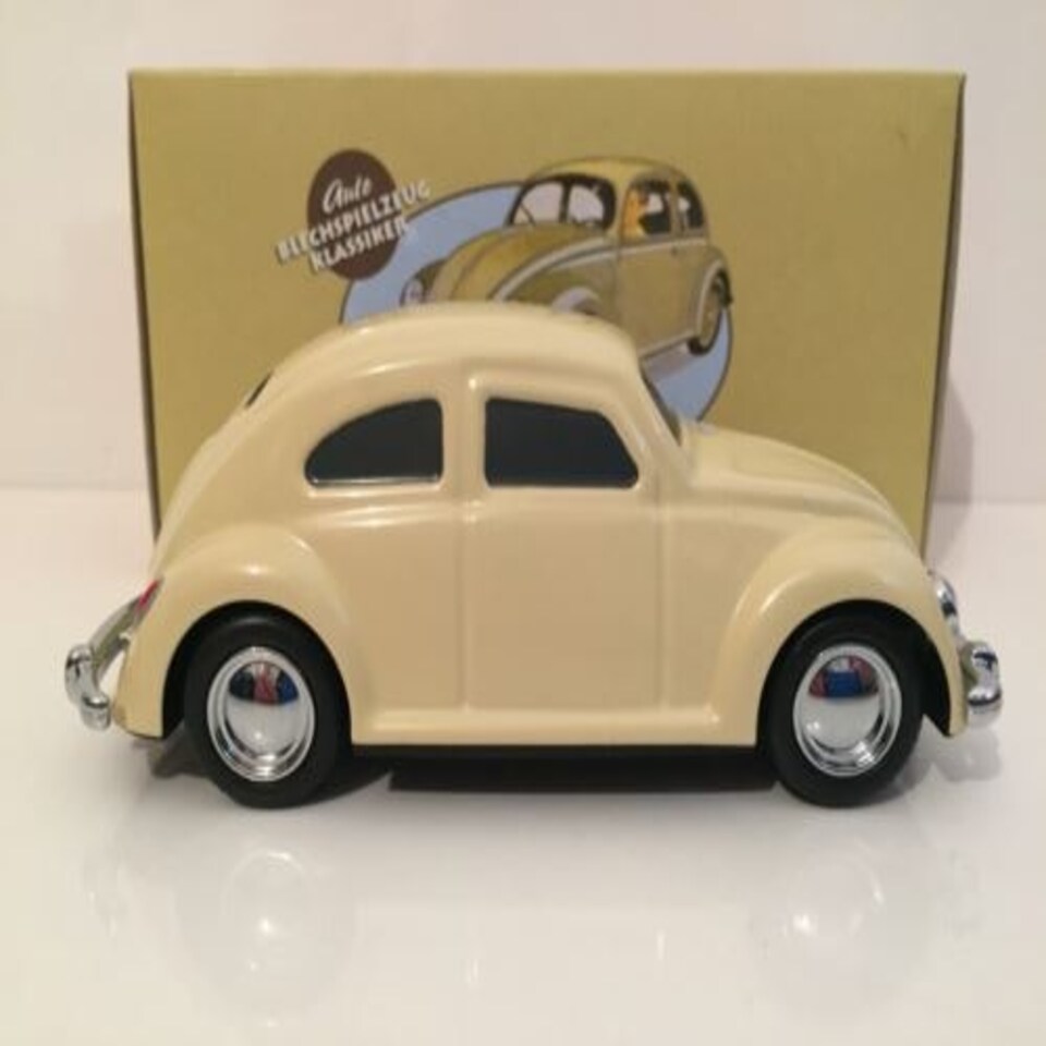 image 1 of VW Kafer HA31 Tin Plate Cream with Key 1:43 Scale New