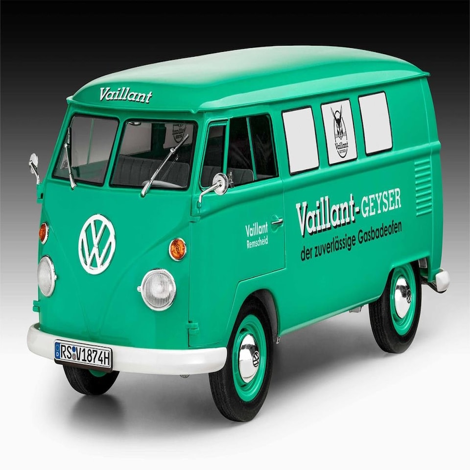 image 1 of Revell VW T1 Bus 150 Years of Vaillant Gift Set (1:24 Scale)
