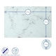 image 5 of Harbour Housewares 12 Piece Table Set - Hague Blue Glass Placemats & Coasters - 40 x 30cm Blue