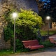 image 2 of Outsunny 2.4m Garden Lamp Post Light LED Solar Powered Patio Path Lamp