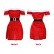 image 4 of Miss Santa Velour Christmas Dress | Red | S