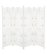 image 1 of 4 Panel Heavy Duty Carved  Screen Wooden Bells Design Room Divider White 200 x 180 cm | White | White | 200 x 180 cm