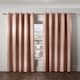 image 2 of Metro Thermal Blackout Eyelet Curtains 168cm x 228cm Blush Pink | Pink | Pink