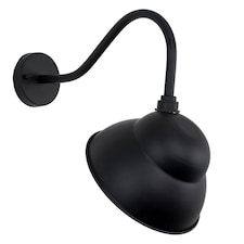 ValueLights Porter Pair Black Outdoor Wall Lantern and Warm White Bulb