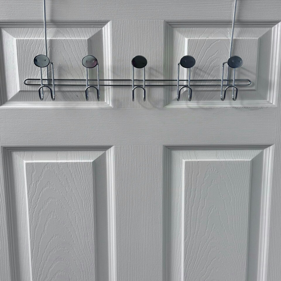 image 1 of Showerdrape Moretti Chrome Over Door Storage Hooks