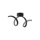 image 7 of ValueLights Infinity Black Single Twist Integrated LED Wall Light