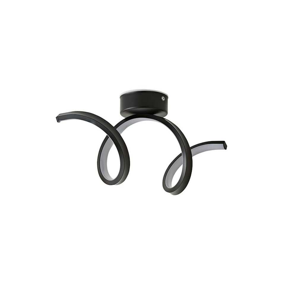 image 1 of ValueLights Infinity Black Single Twist Integrated LED Wall Light