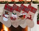 image 1 of Christmas Stockings Assorted Designs 4 Pack , Festive Hanging Stockings for Family & Home Decoration