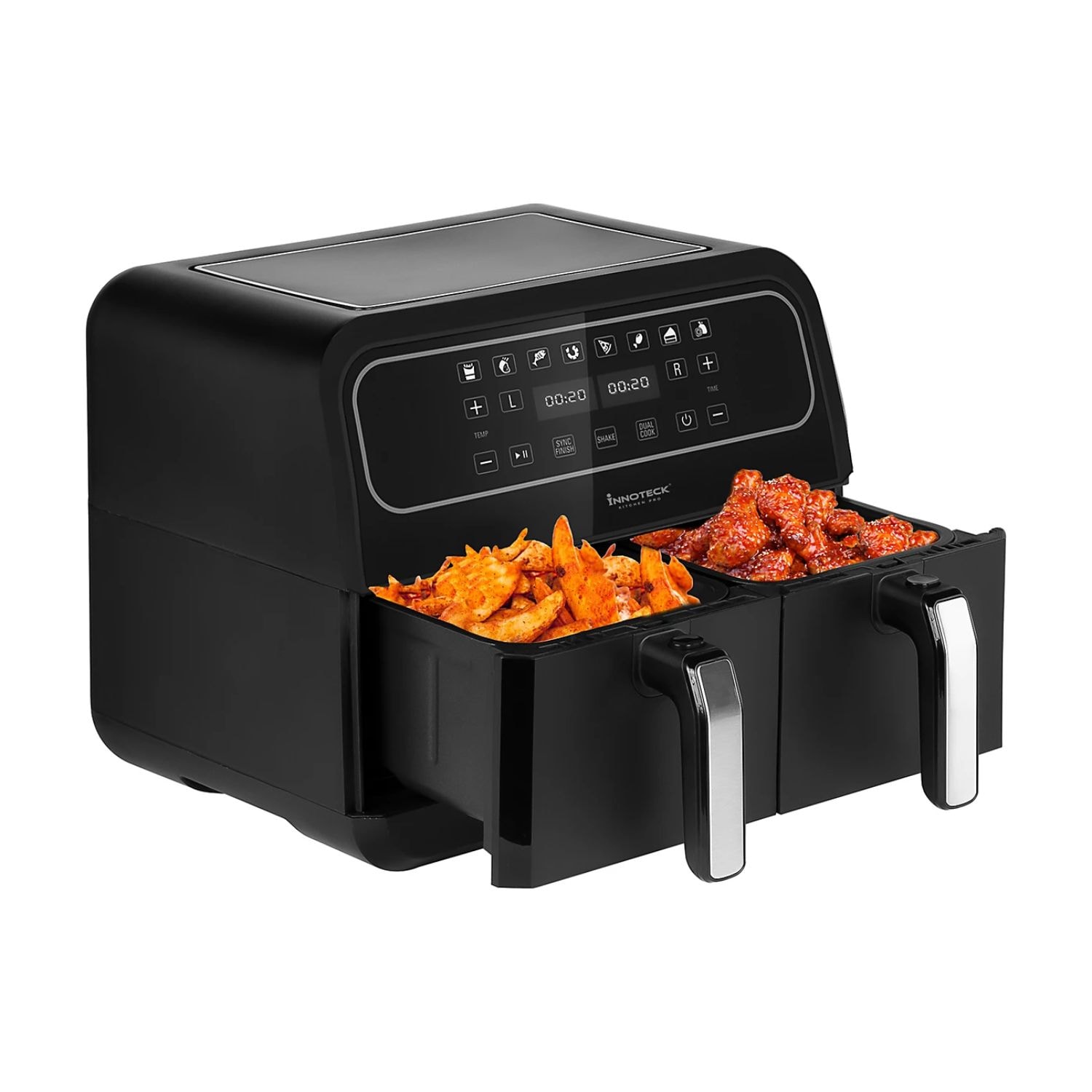 Innoteck Kitchen Pro Dual Basket Air Fryer - 8 Litre (4L x 4L) Air Fryer