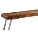 image 4 of Aaron Wood and Metal Dining Bench