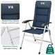 image 4 of Reclining Camping Chair - Blue