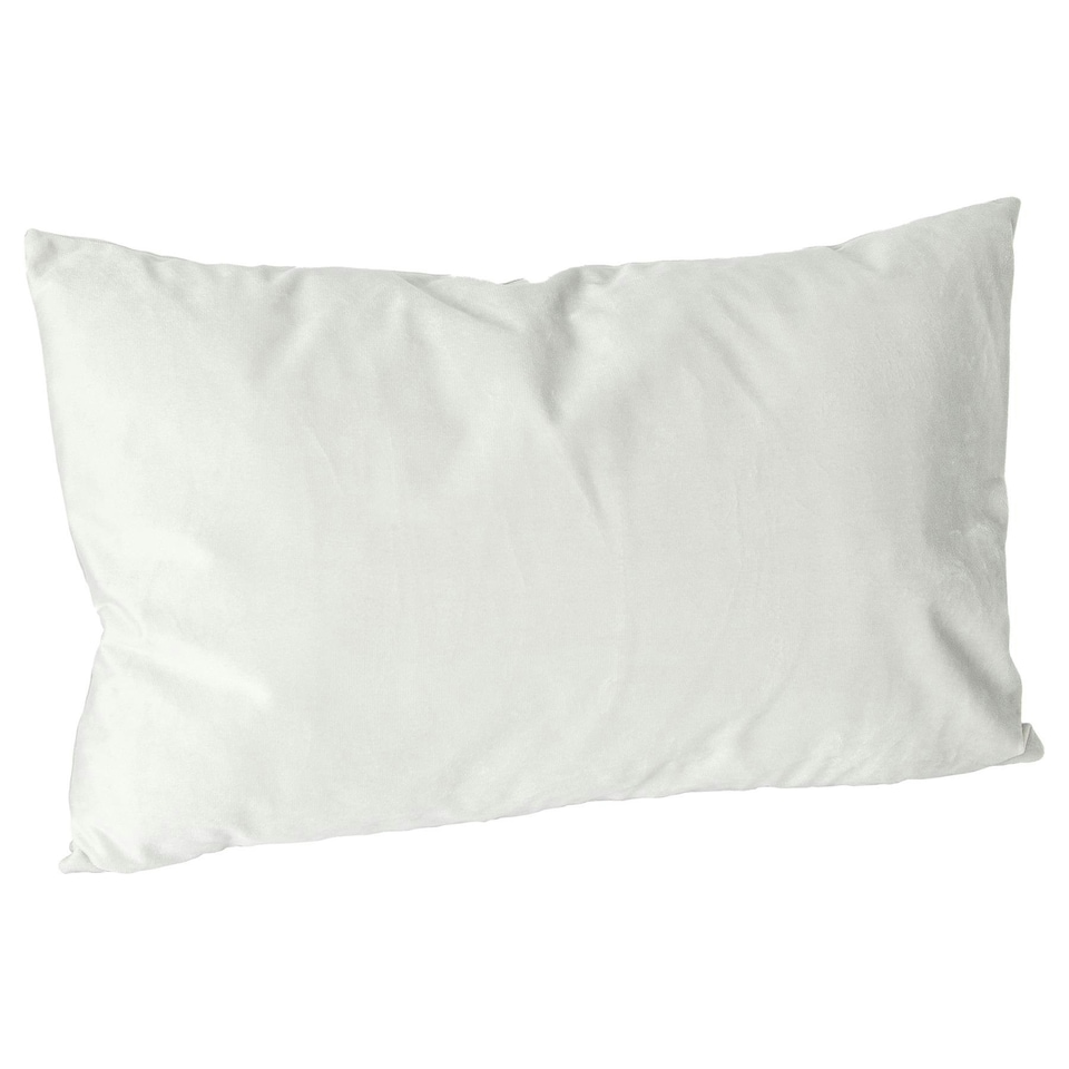 image 1 of Nicola Spring Rectangle Velvet Cushion - 60cm x 40cm - Cream Cream