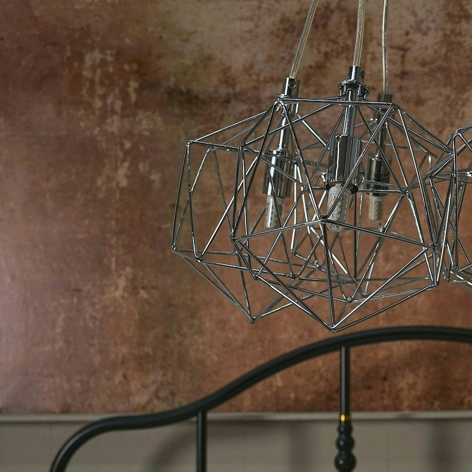 image 1 of ValueLights Jerome Polished Silver Pendant Light and G9 Capsule LED 3W Warm White 3000K Bulb