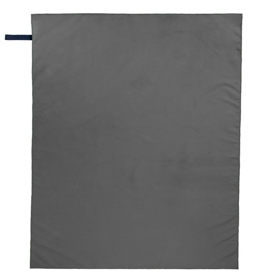image 1 of Mountain Warehouse Microfiber Towel Super Absorbent Swimming Travel Accessory Grey | Dark Grey | One size