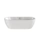 image 1 of Balterley Freestanding Boat Bath: Double-Ended Acrylic Bath with Elegant Curved Design