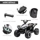 image 5 of HOMCOM 12V Electric Quad Bikes for Kids Ride On Car ATV Toy for 3-5 Years White